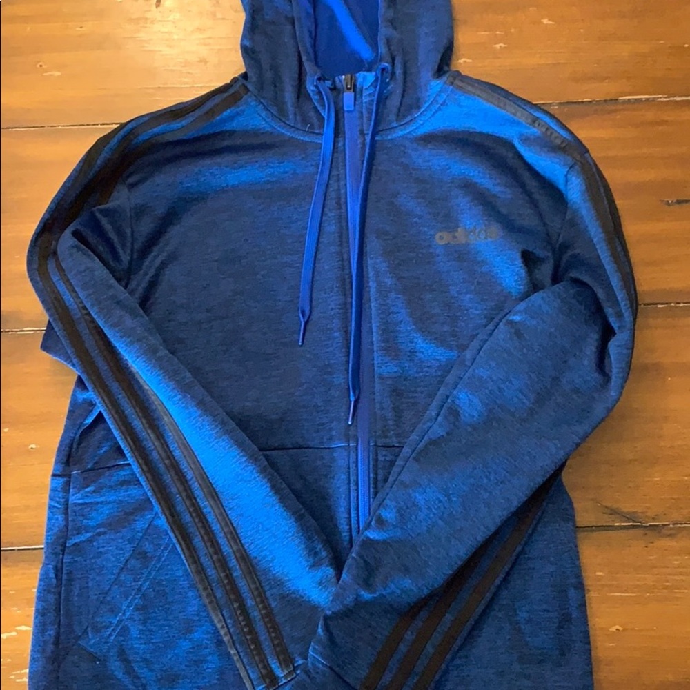Blue Adidas Hoodie adult medium